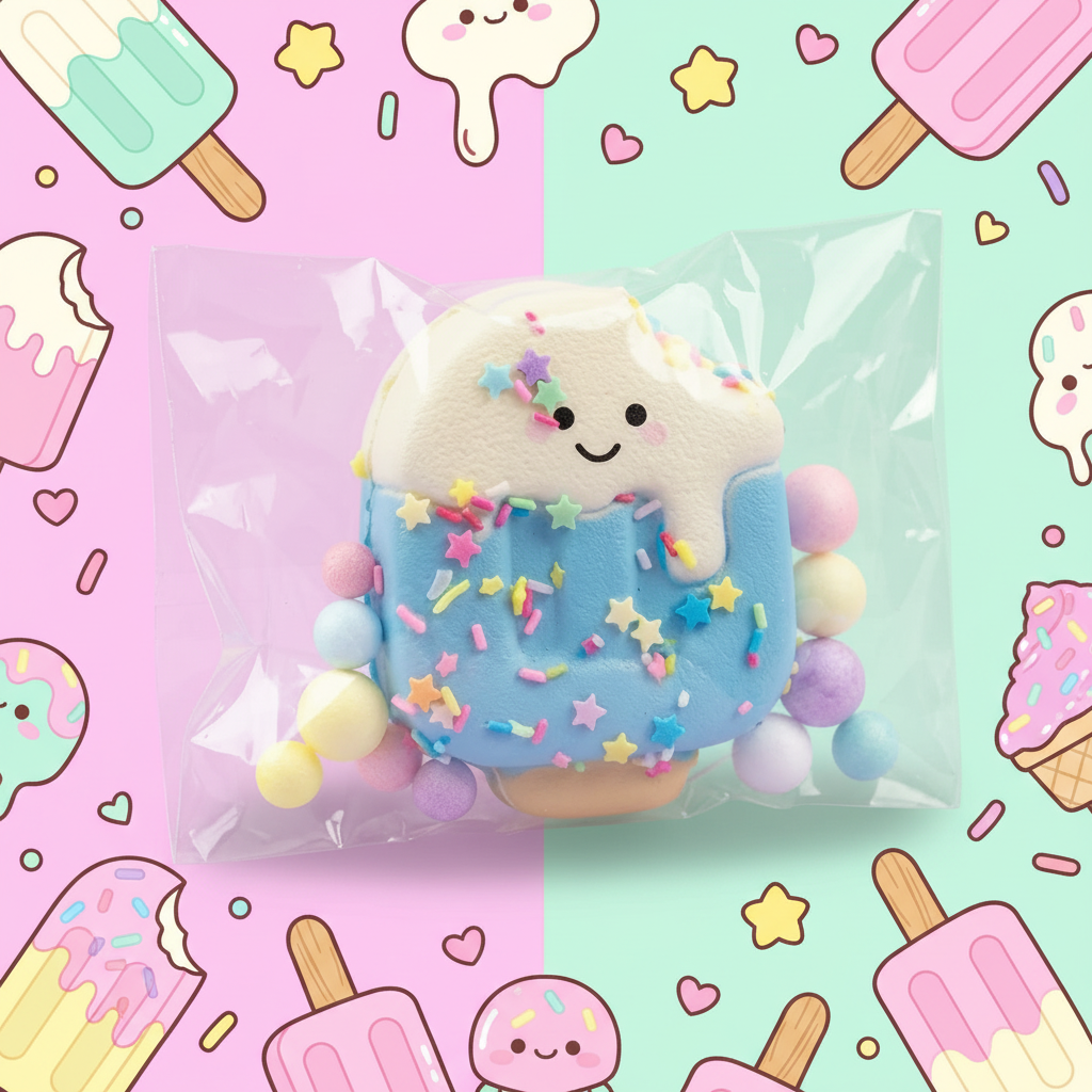 SquishyCloud Ice Cream Popsicle Taba Squishy