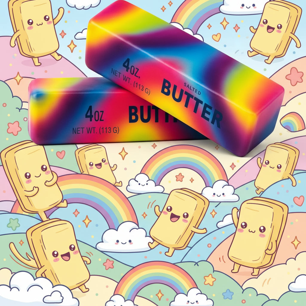 SquishyCloud Rainbow Butter Stick