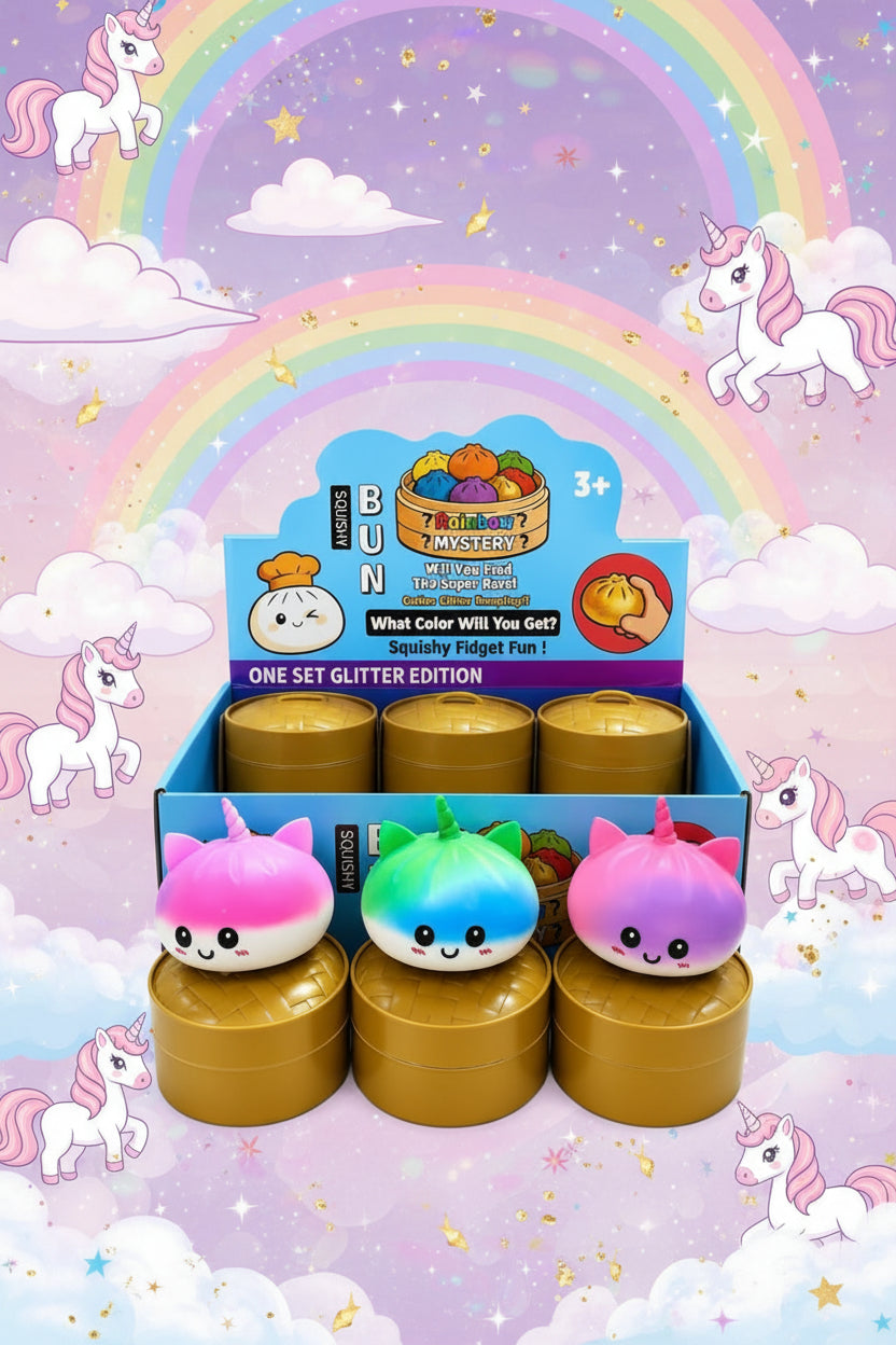 SquishyCloud Pastel Unicorn Buns